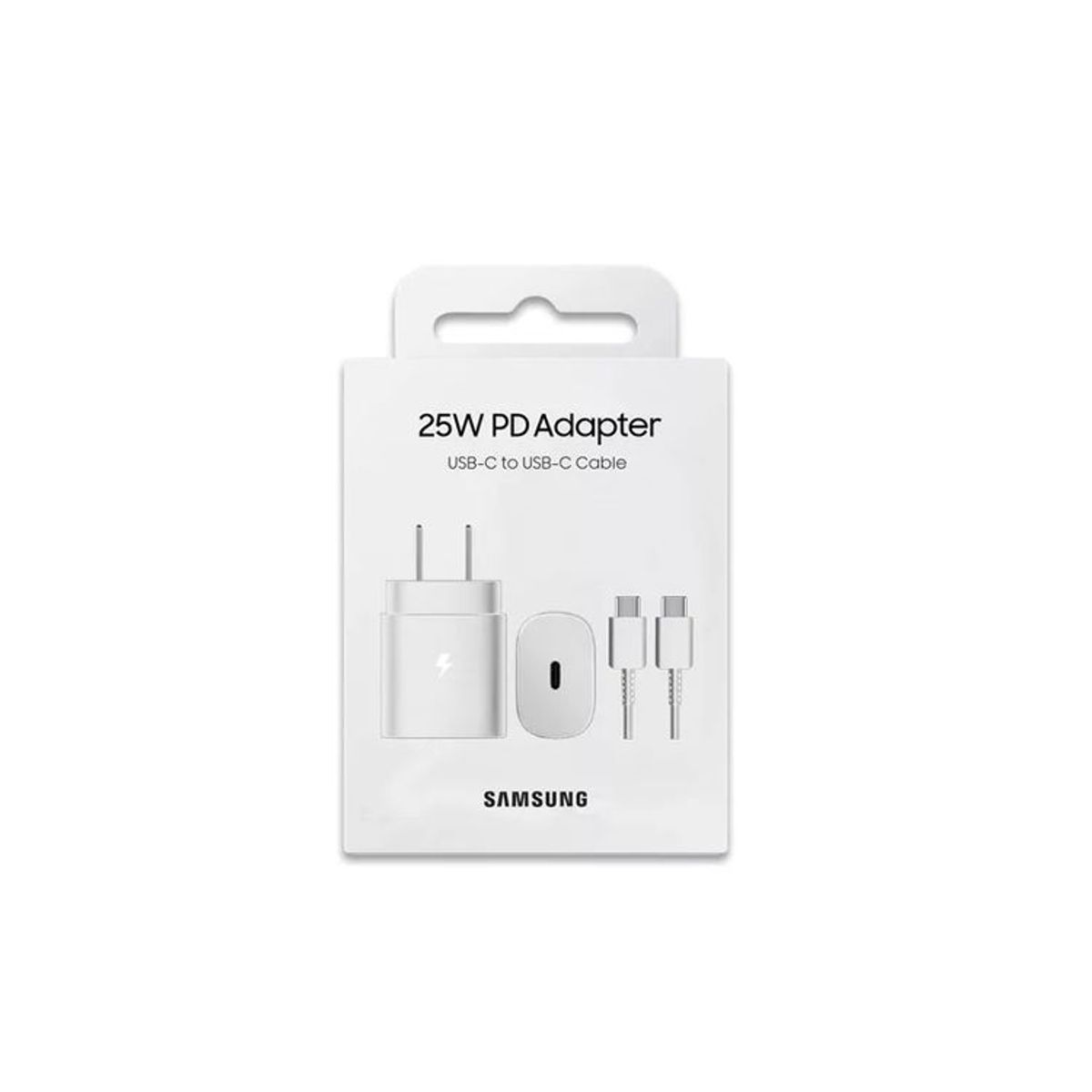 SAMSUNG - Cargador 25W para Samsung Cable Tipo-C Negro