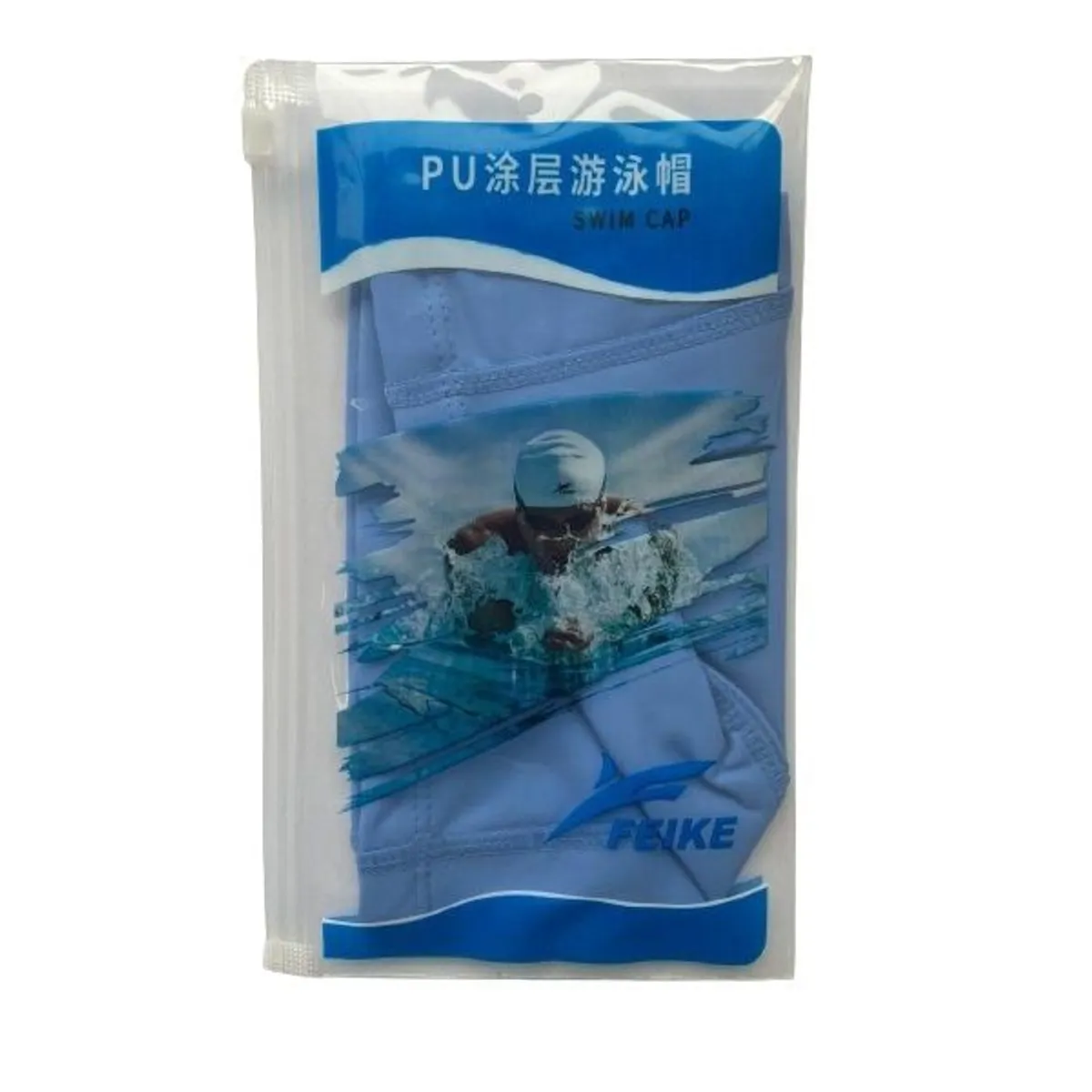 FEIKE - Gorro para Natacion de PU elastico azul