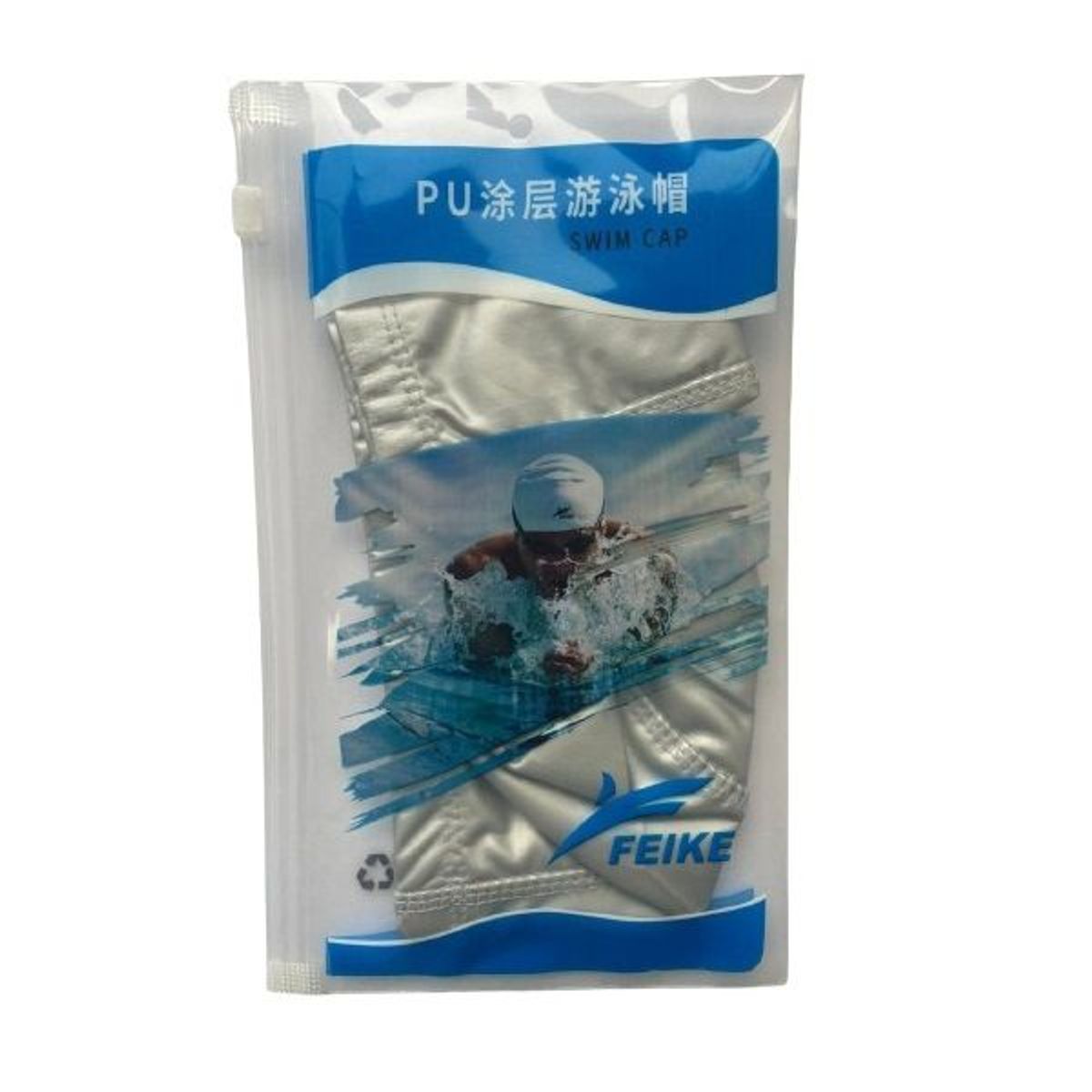FEIKE - Gorro para Natacion de PU elastico gris