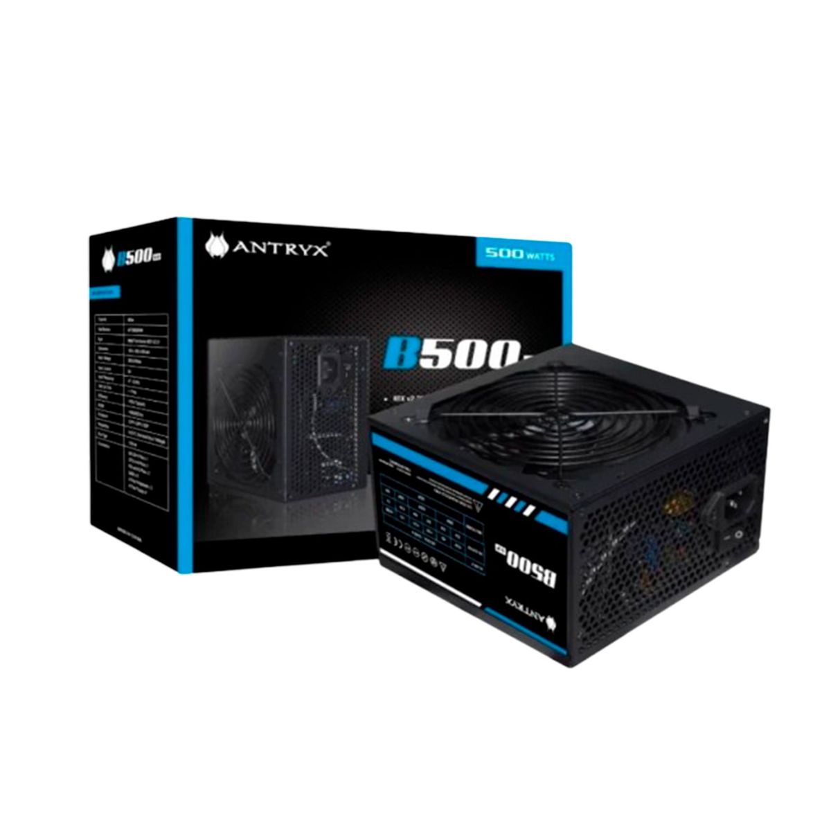 ANTRYX - FUENTE DE PODER ANTRYX B500W V2 ATX 2.3 BOX P/N: AP-B500