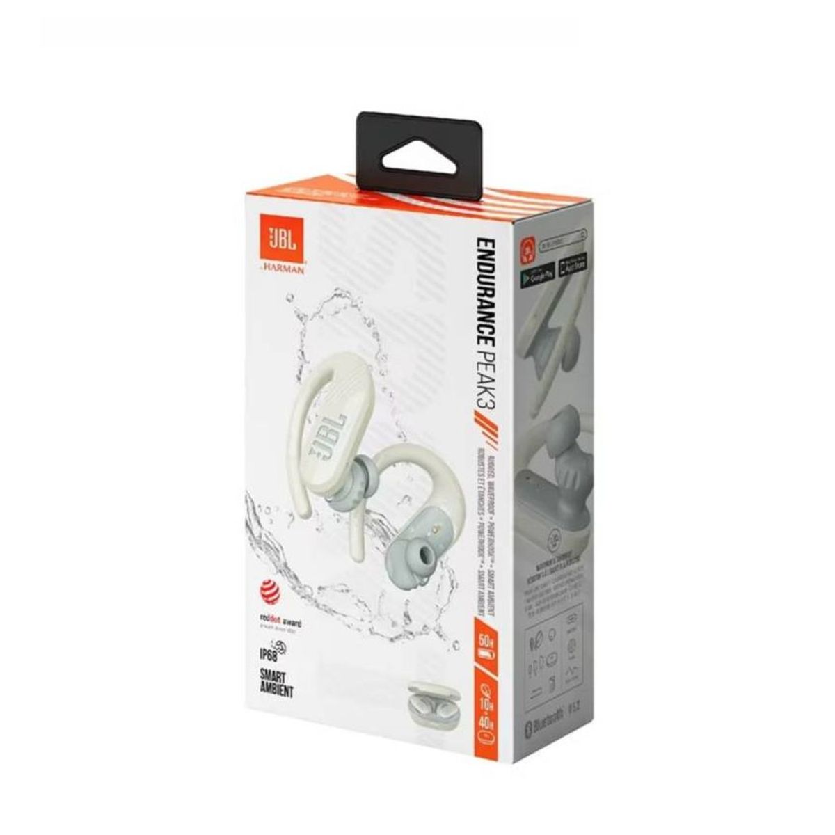 JBL - Audífono JBL Endurance Peak 3 Wireless 50H - Blanco