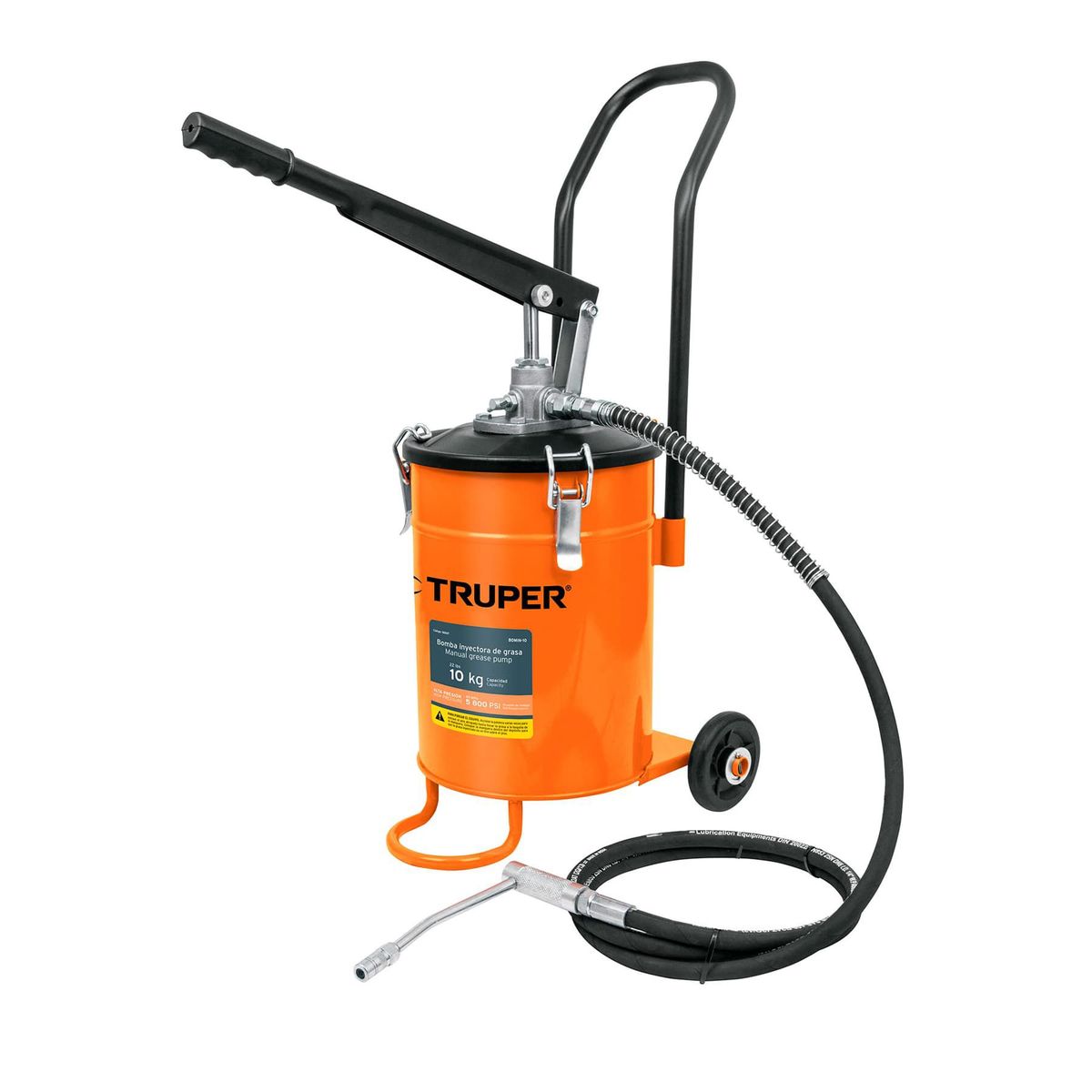 TRUPER - Bomba inyectora de grasa, 10 kg, Truper