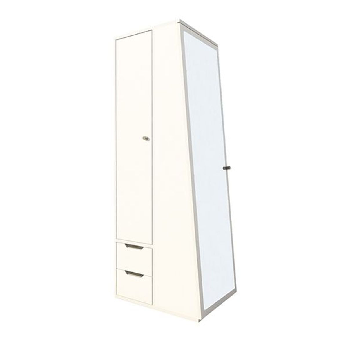 BARAKA HOME - Tocador Organizador Espejo Hestur - Blanco