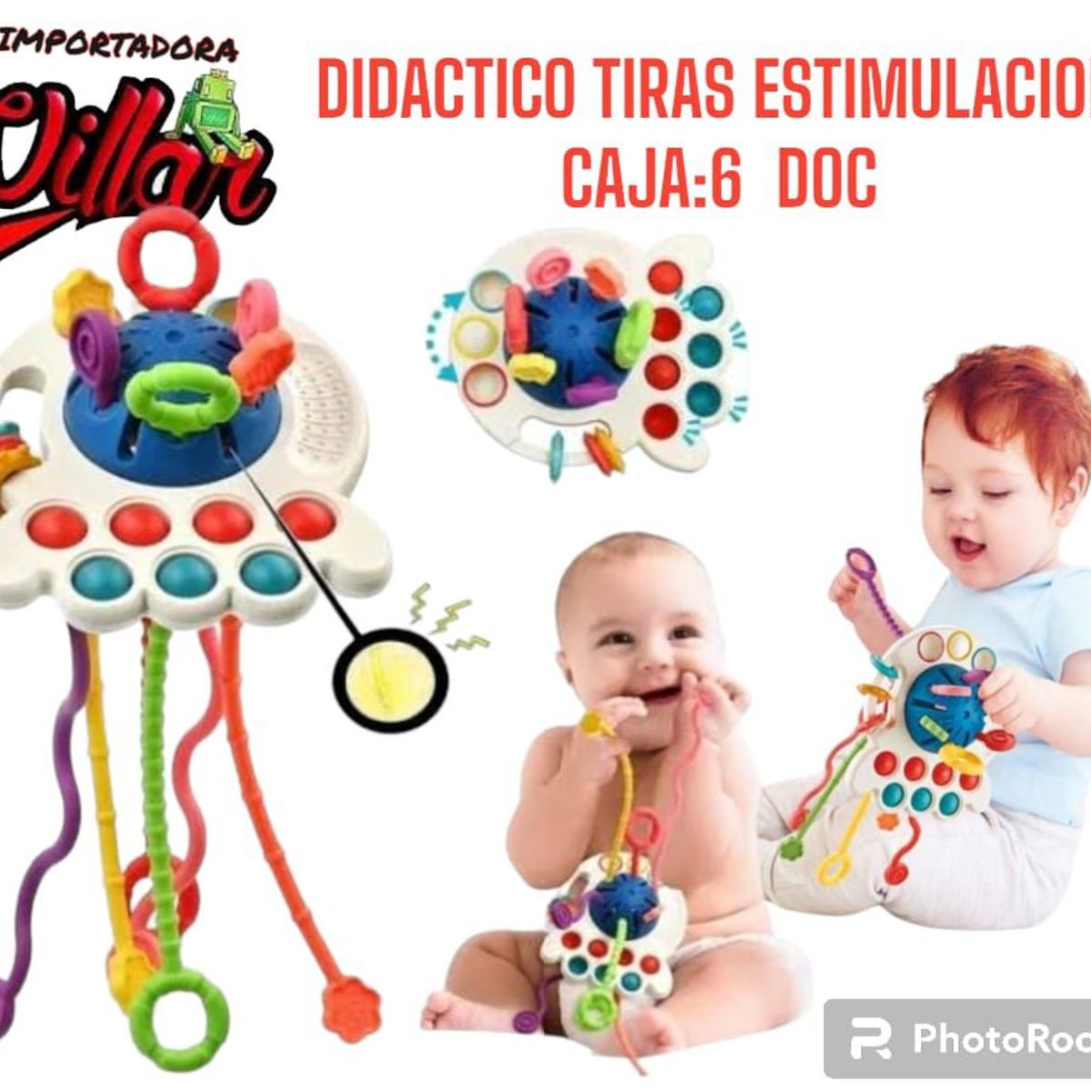 GENERICO - Juguetes Sensoriales Para Bebés Montessori 4 En 1 Multiuso