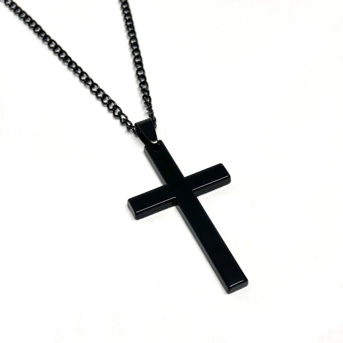 SANTORAL - Dije Cruz y Cadena en Acero