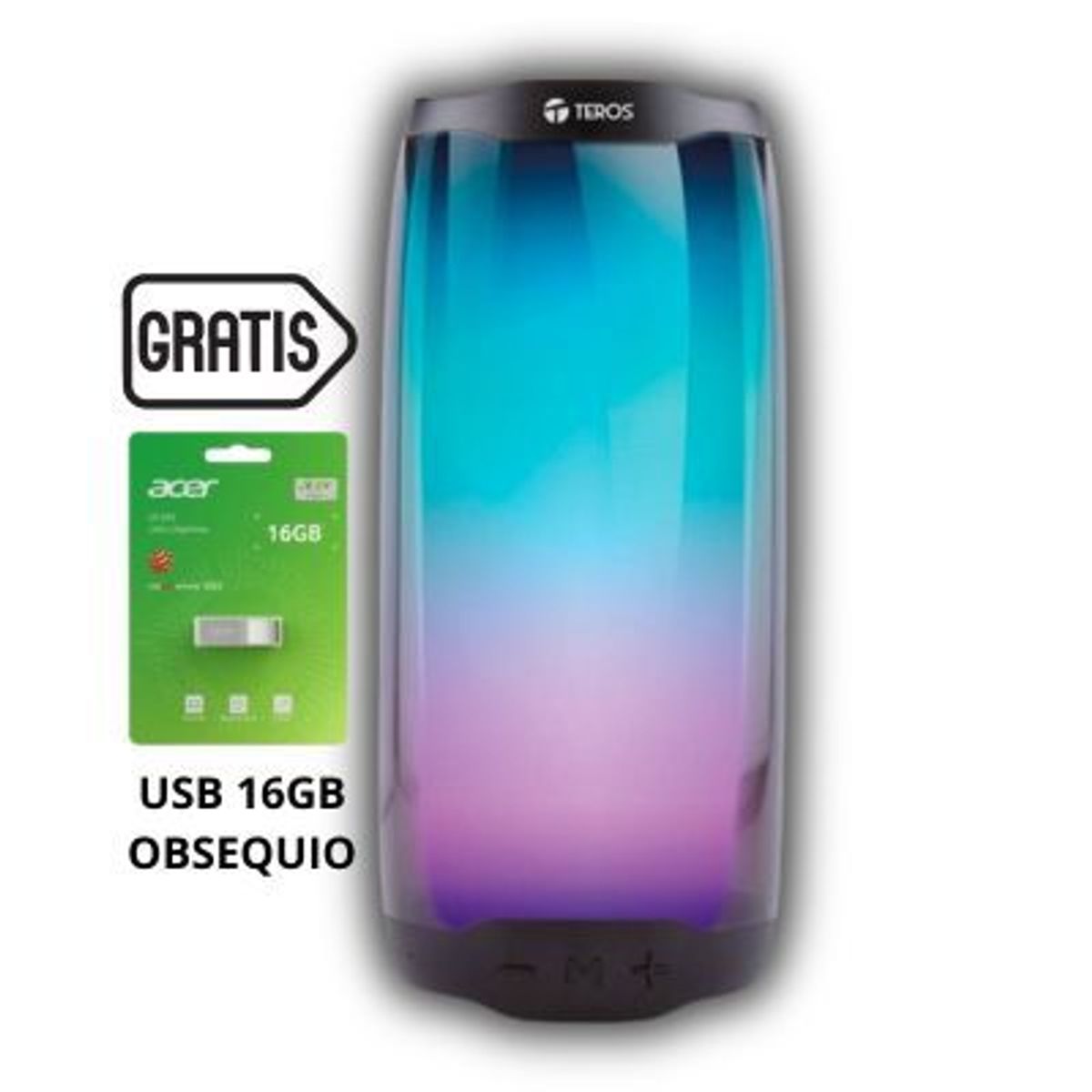 TEROS GAMING - PARLANTE INALAMBRICO TEROS TE6044N RGB