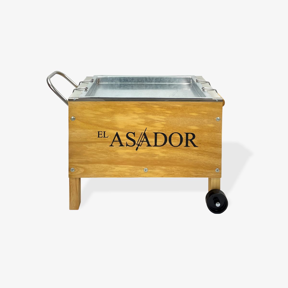 EL ASADOR - Caja china acero inoxidable pequeña