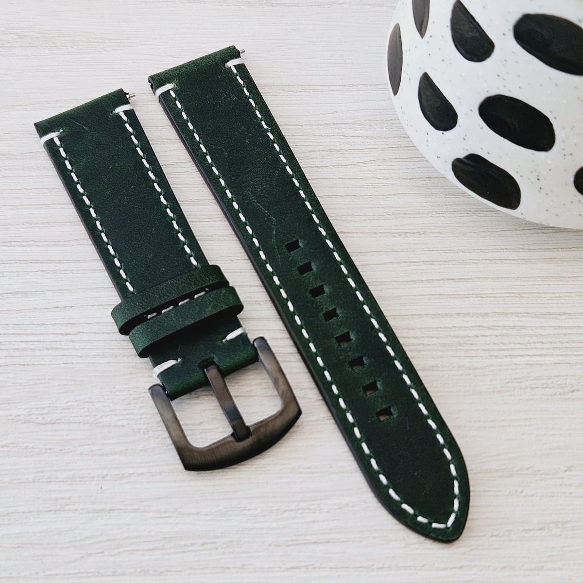 GENERICO - Correa Cuero para HUAWEI GT3 DE 42mm - Verde