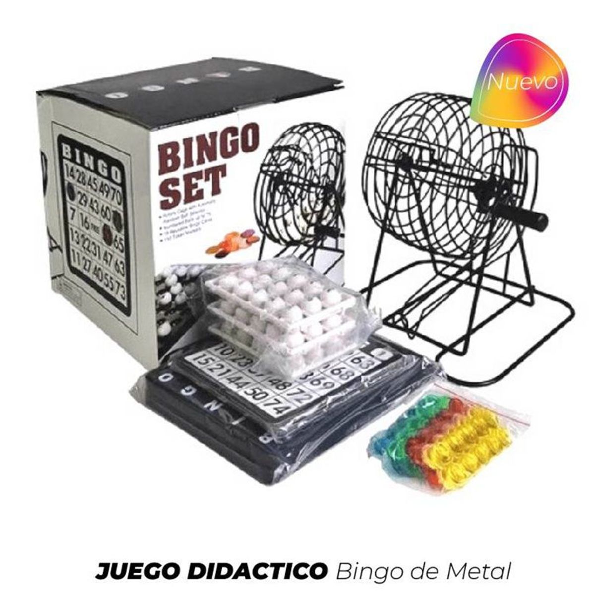 GENERICO - Juego Didáctico Bingo de Metal