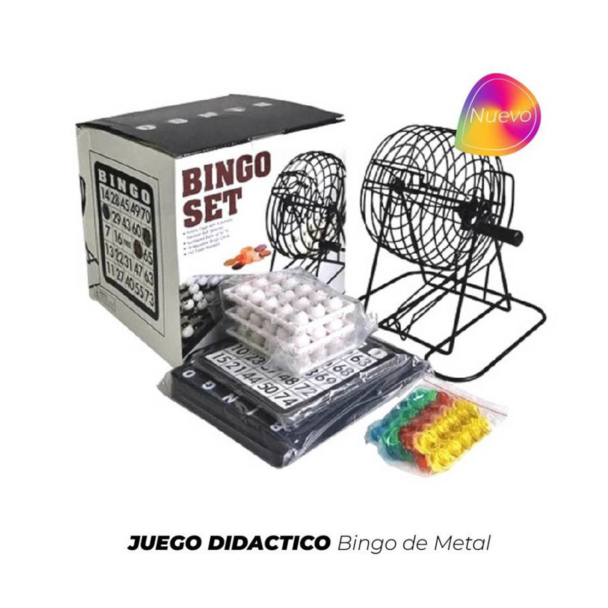 GENERICO - Juego Didáctico Bingo de Metal