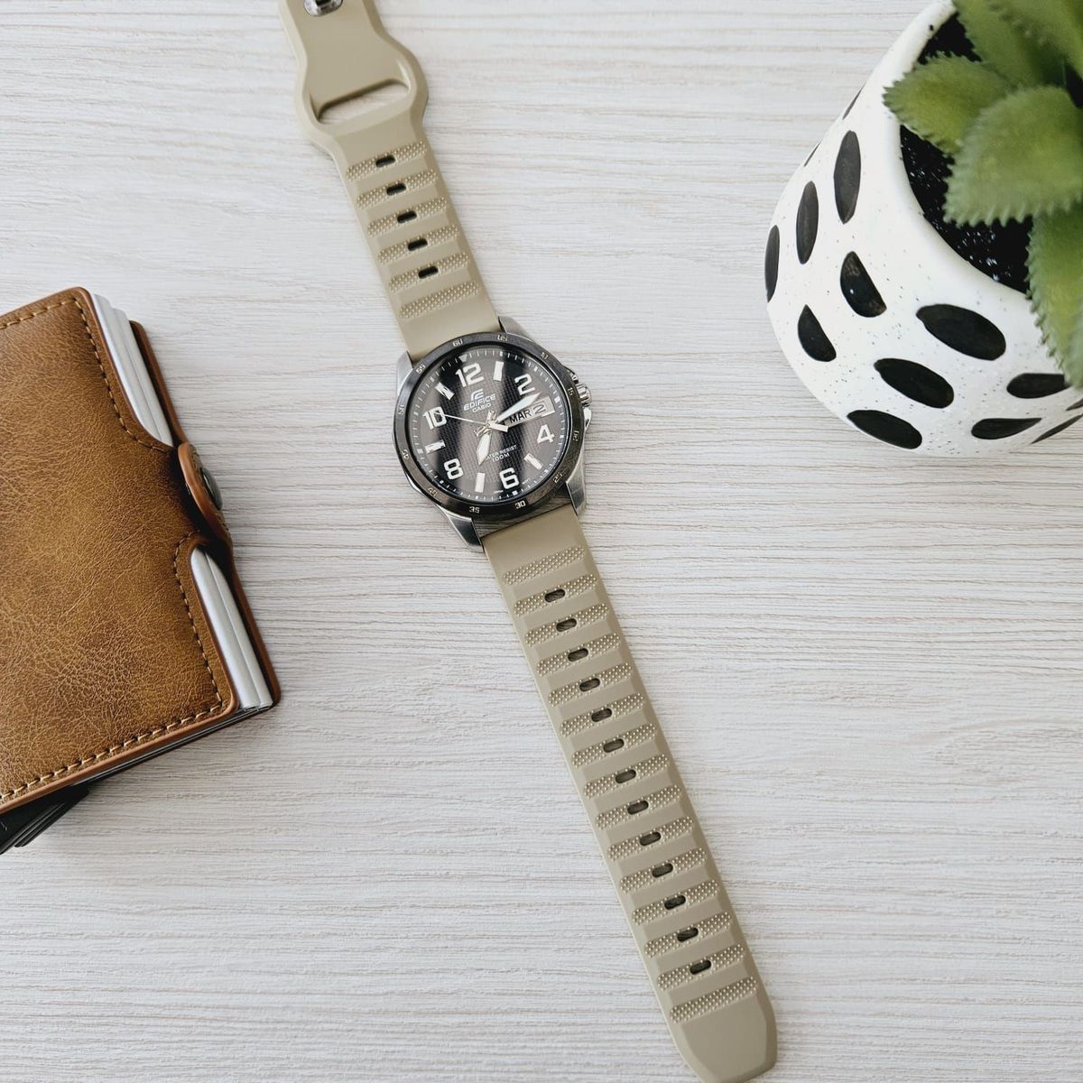 GENERICO - Correa Silicona SPG para XIAOMI MI WATCH - Kaqui