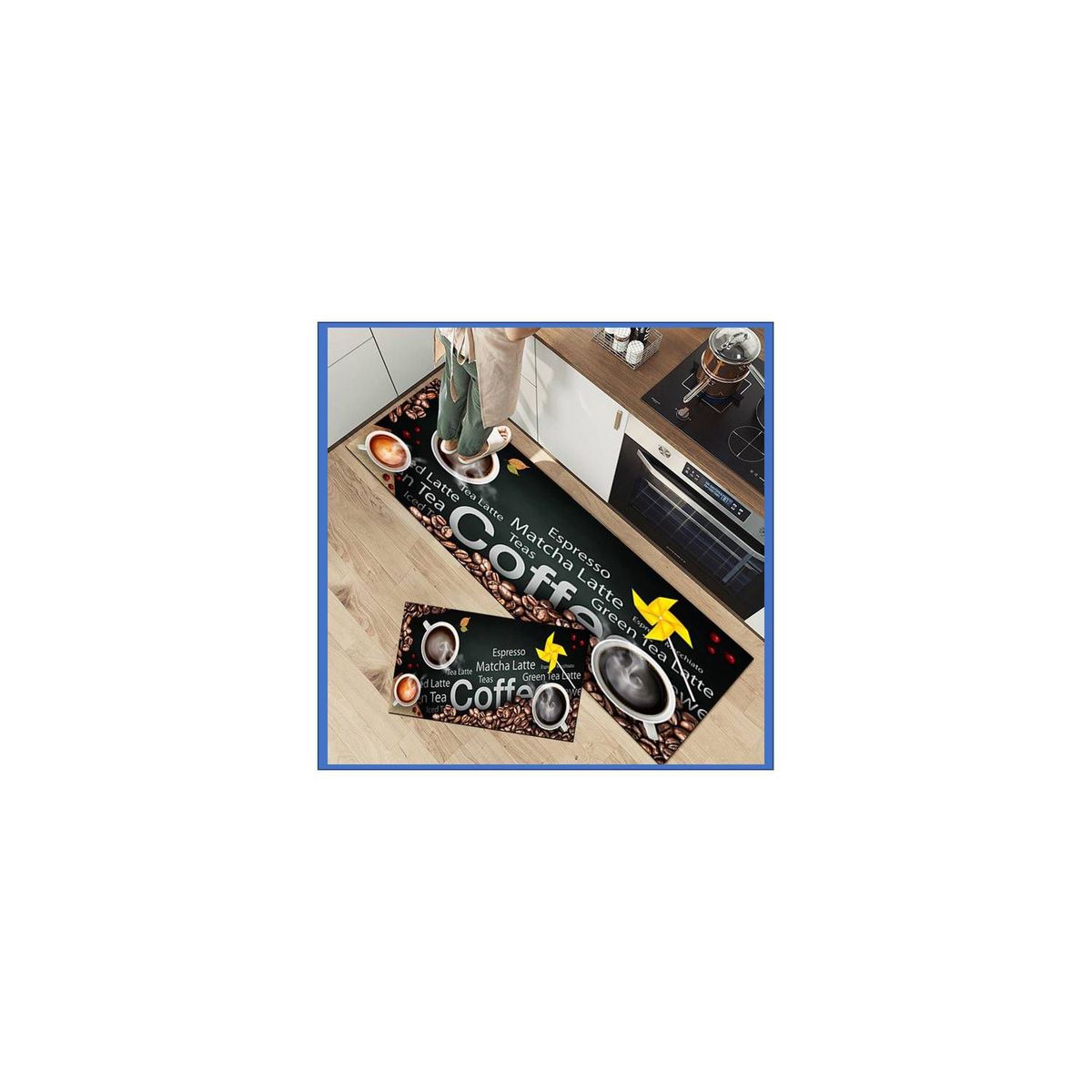 GENERICO - Tapetes de 2 piezas para el hogar