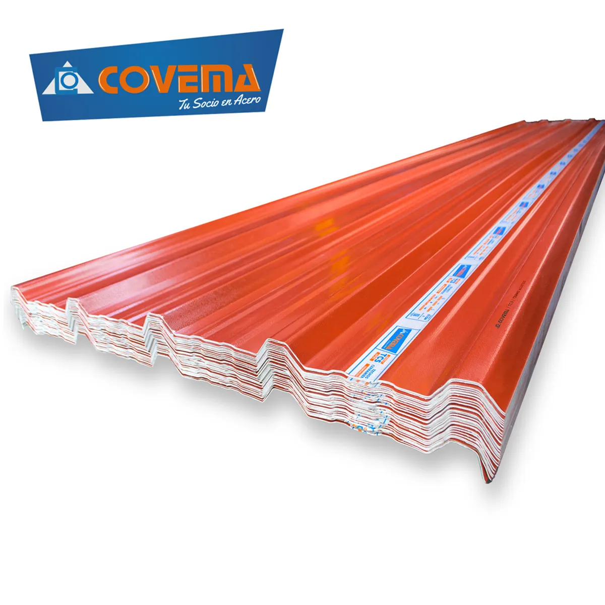 COVEMA - Techo Termoacústico 1.07 x 3.60m x 1.5mm COVEMA