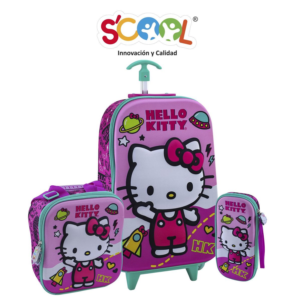 SCOOL - Set Ranger Maleta Eva 3D Full Hello Kitty