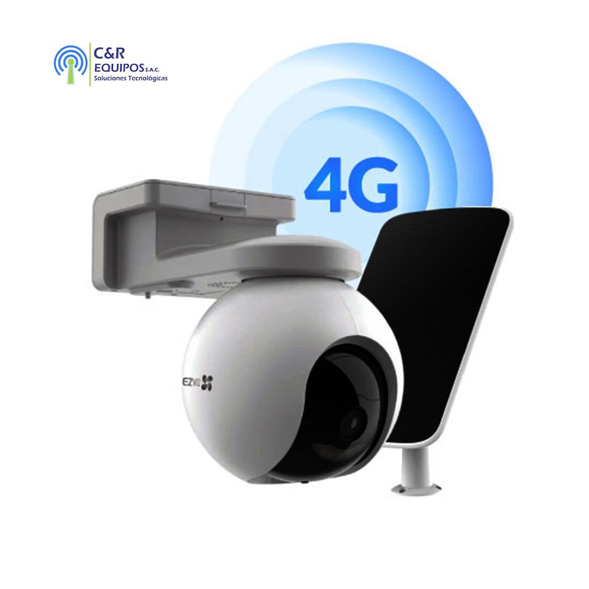 EZVIZ - KIT CAMARA IP PT 2K EXTERIOR 4G + PANEL SOLAR  EZVIZ