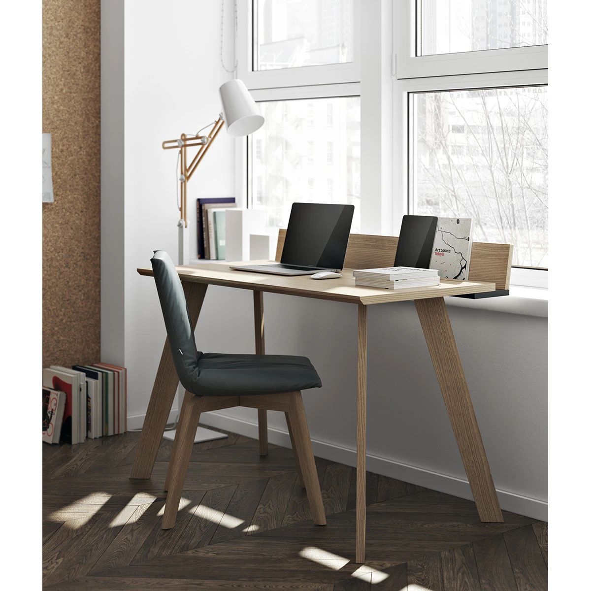 TU MESITA - Escritorio Minimalista Marrón Venegas 126cm TU MESITA