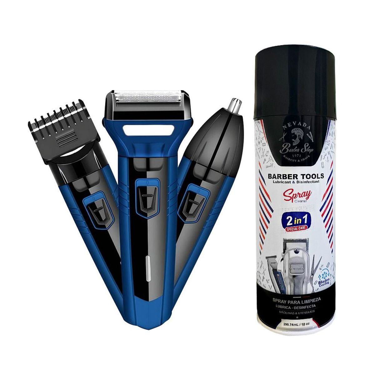 SONAR - Spray Lubrica y Desinfecta Barber Tools y Afeitadora Sonar 3 en 1
