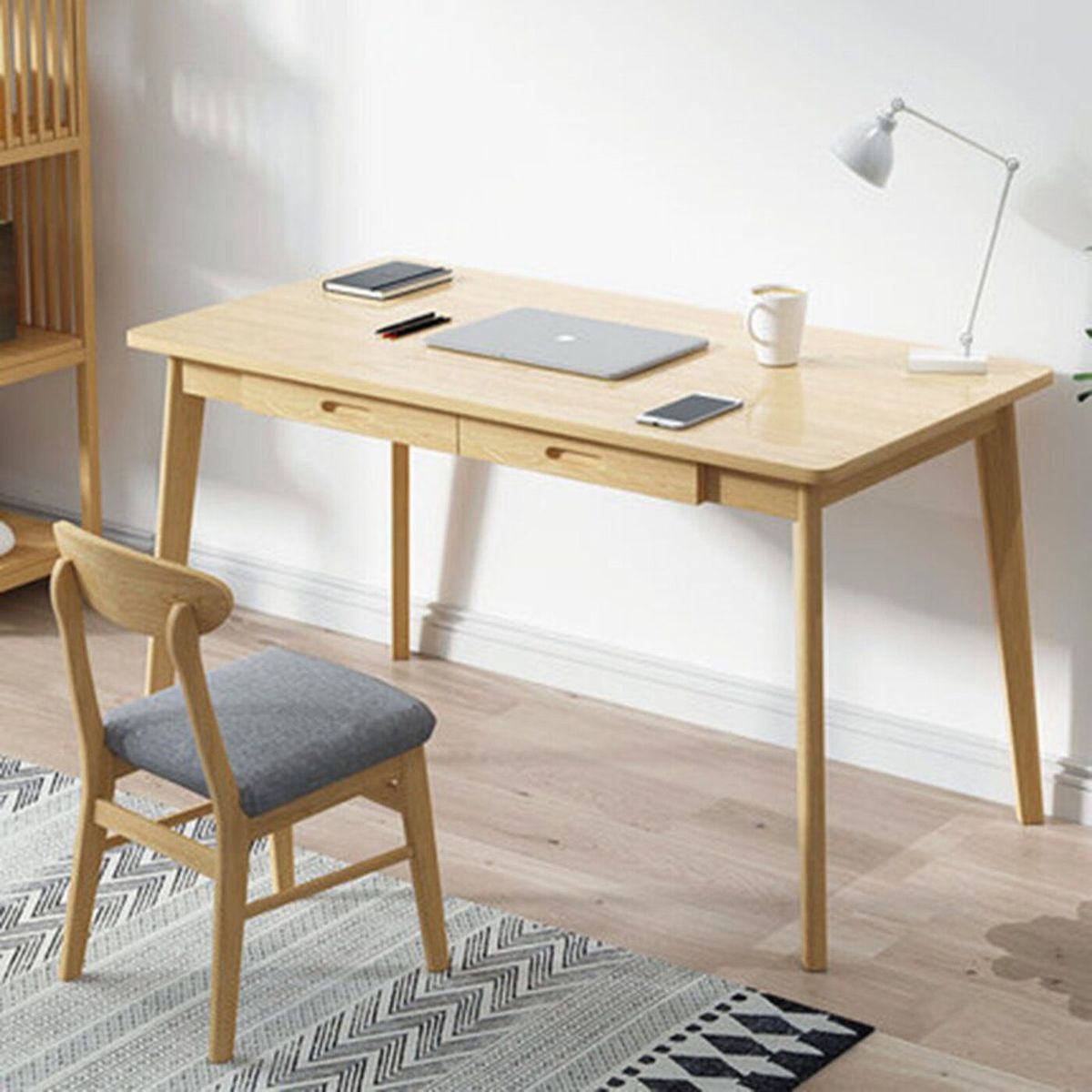 TU MESITA - Escritorio Vintage Moderno Luciana 2 Cajones TU MESITA