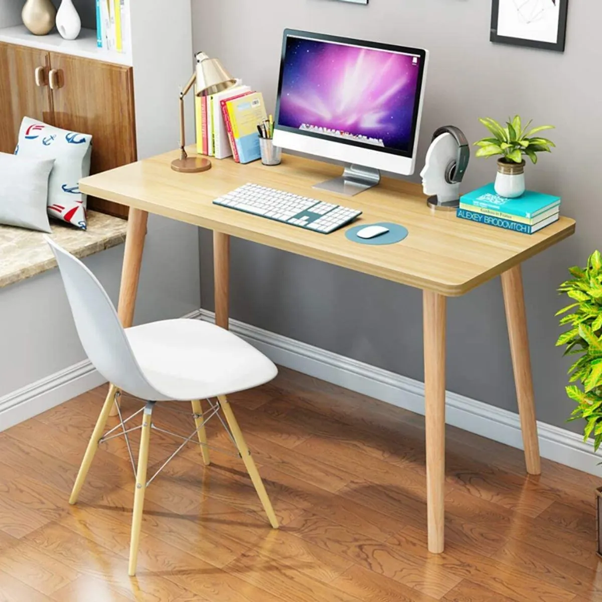 TU MESITA - Escritorio Vintage Práctico Rajko Marrrón Claro TU MESITA