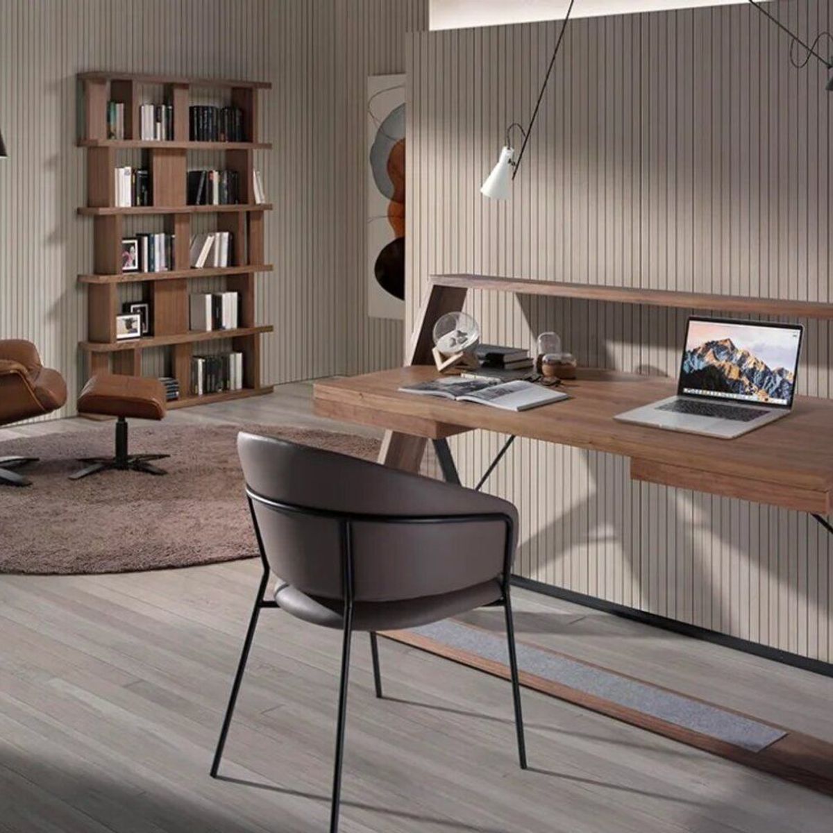 TU MESITA - Escritorio Contemporáneo Arismendi Marrón 170cm TU MESITA