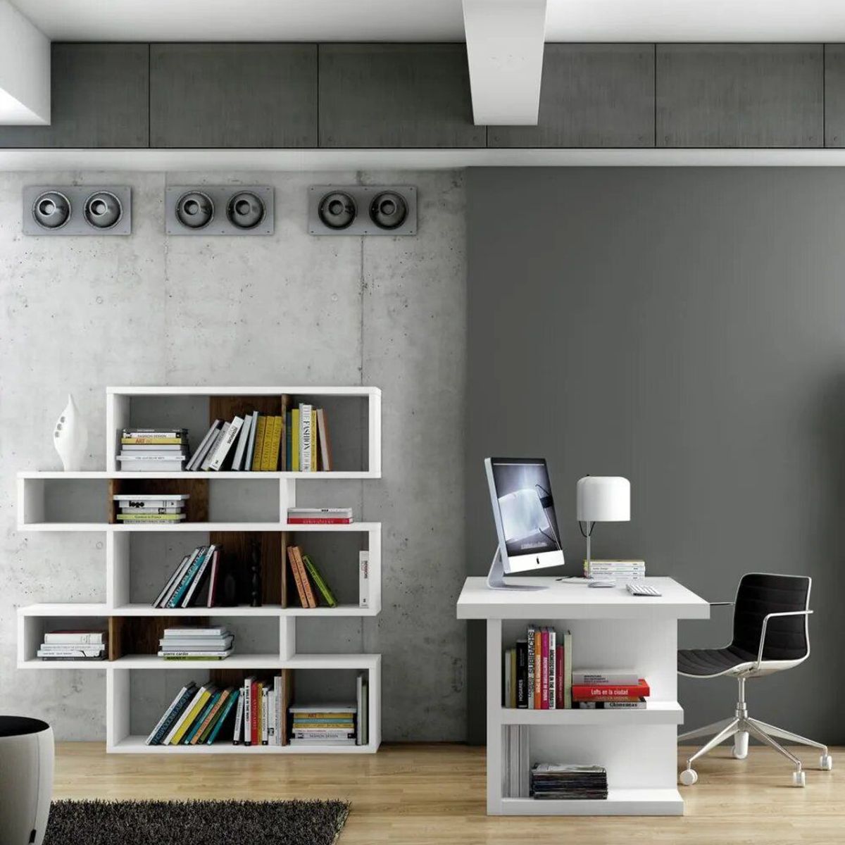 TU MESITA - Escritorio Contemporáneo Privé Blanco 160cm TU MESITA