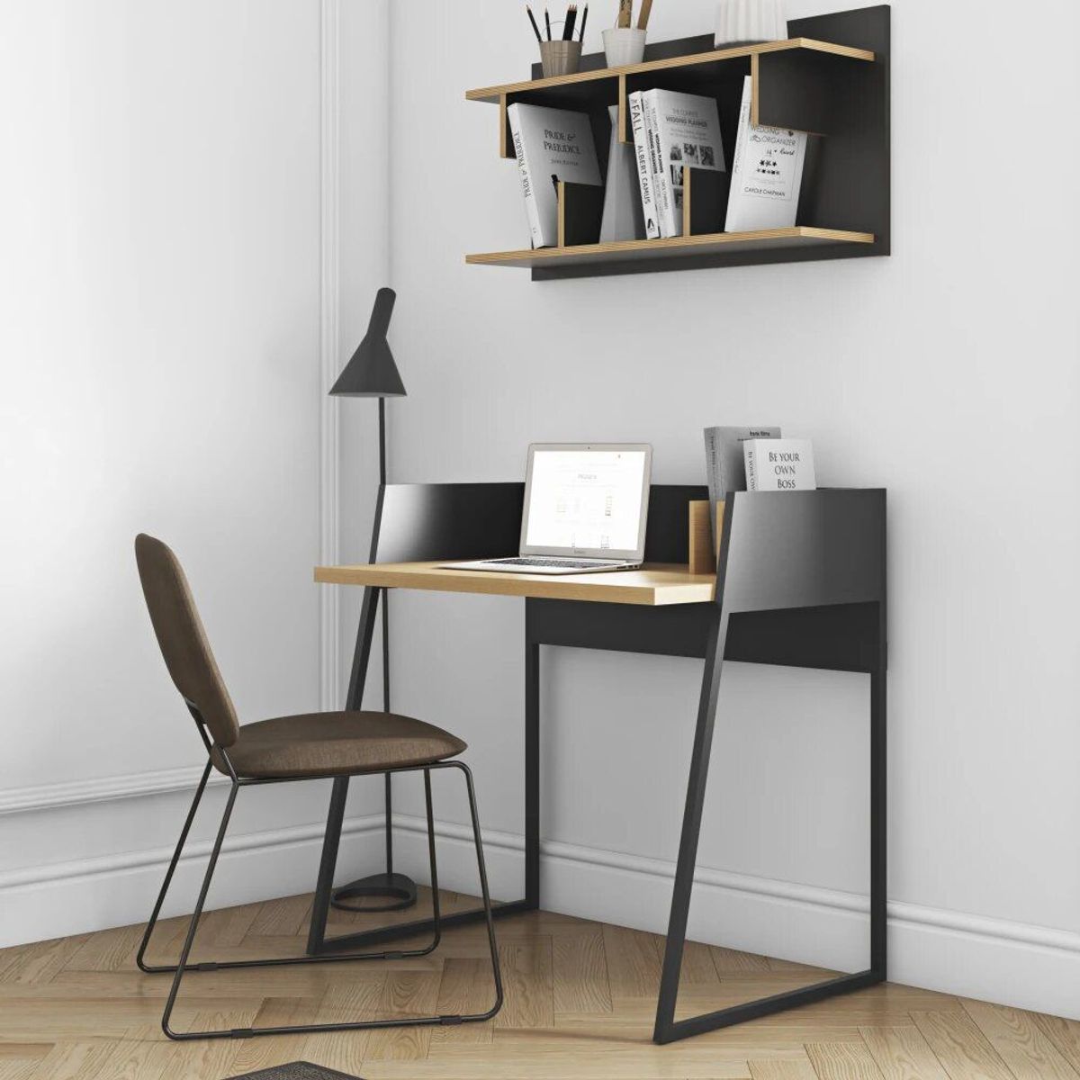 TU MESITA - Escritorio Contemporáneo Volga Negro TU MESITA