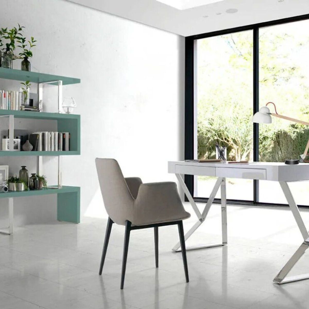 TU MESITA - Escritorio Contemporáneo Uké Blanco 120cm TU MESITA