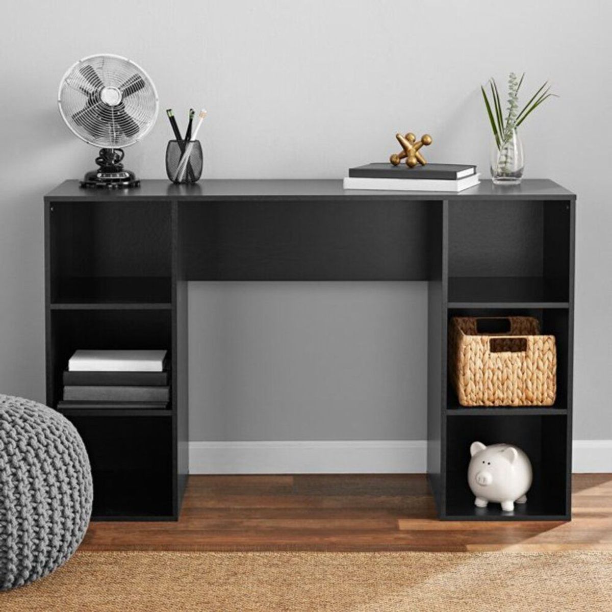 TU MESITA - Escritorio Contemporáneo Dione Negro 120cmTU MESITA