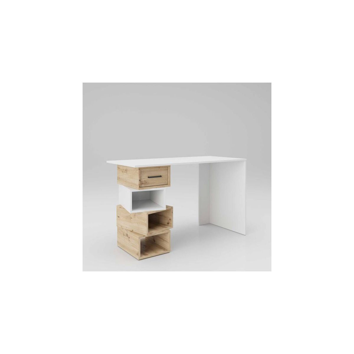 TU MESITA - Escritorio Vintage Elda 120cm Blanco/Duna TU MESITA