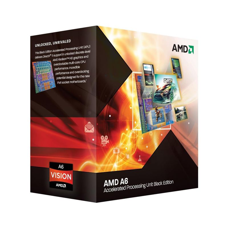 AMD - PROCESADOR AMD A6-3670 SOCKET FM1  P/N: AD3670WNGXBOX