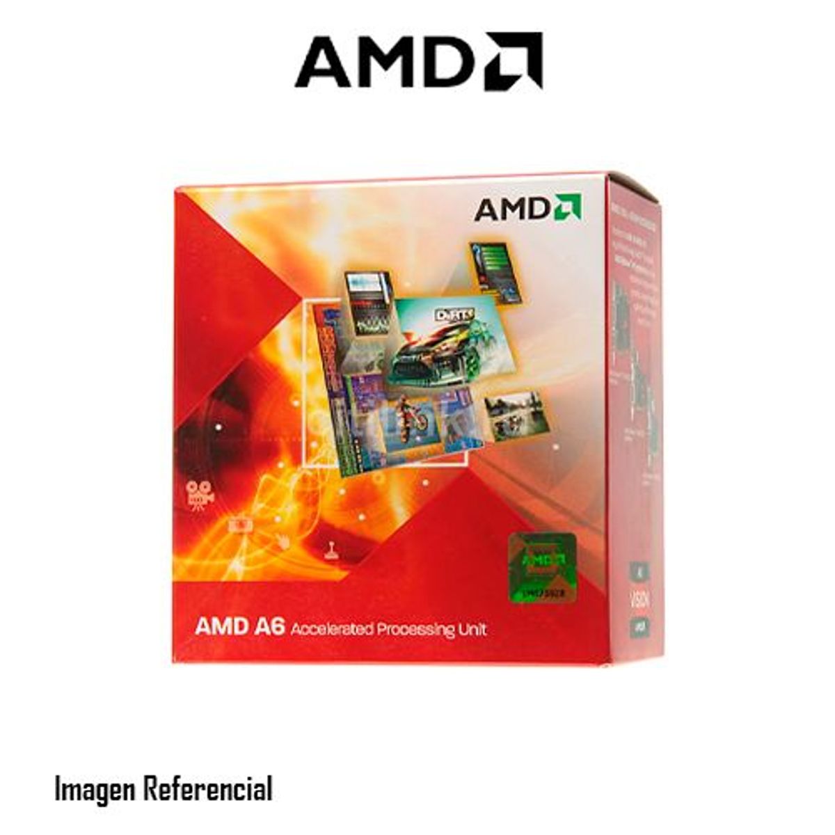 AMD - PROCESADOR AMD A6 3650 2.6GHZ SOCKET FM1  P/N: AD3650WNGXBOX