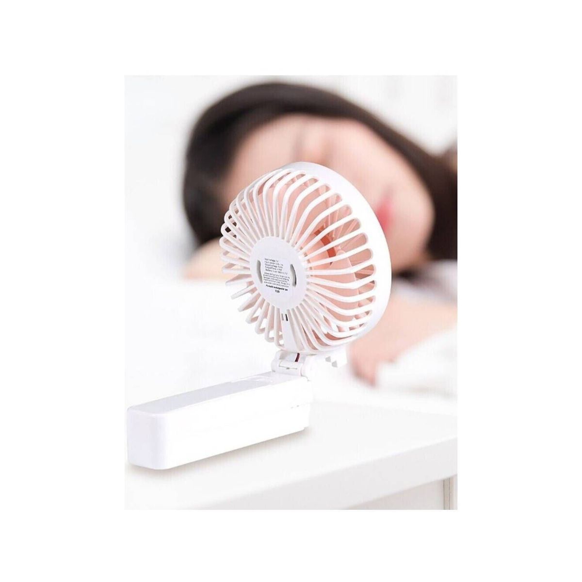 GENERICO - Mini Ventilador Portátil de Mano´Plegable USB Recargable Rosado