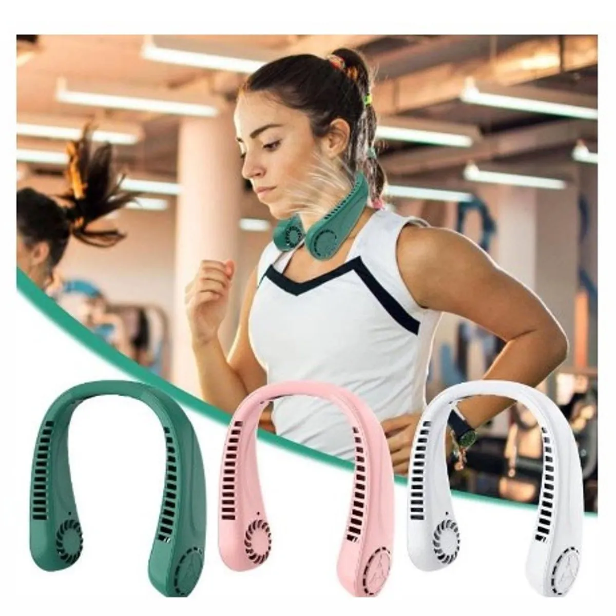 GENERICO - VENTILADOR PORTATIL CUELLO de Calidad