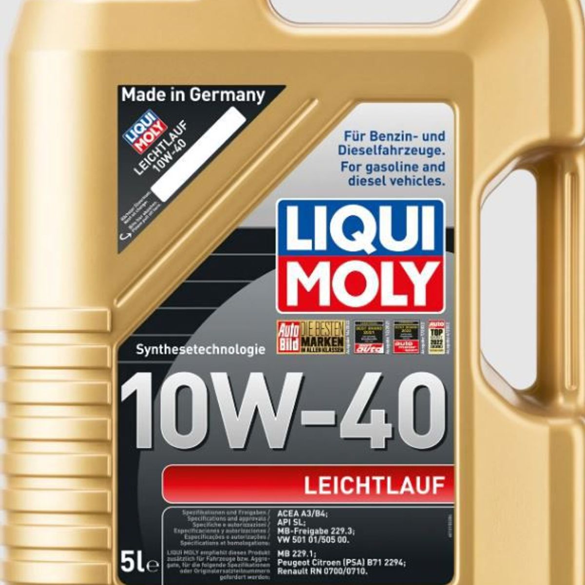 LIQUI MOLY - LIQUI MOLY LEICHTLAUF 10W-40 5L