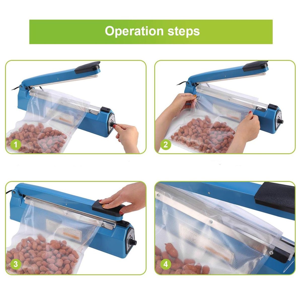 GENERICO - Selladora Y Cortadora De Bolsa De 20 Cm  Repuesto