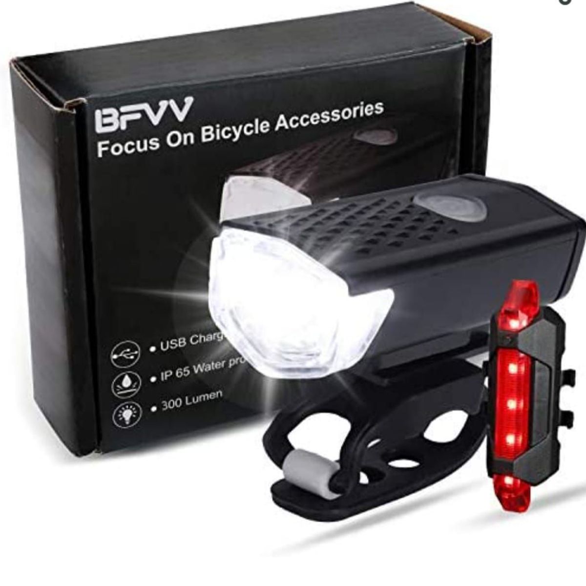 OEM - PACK DE LUCES RECARGABLES PARA BICICLETA 700 LUMENES