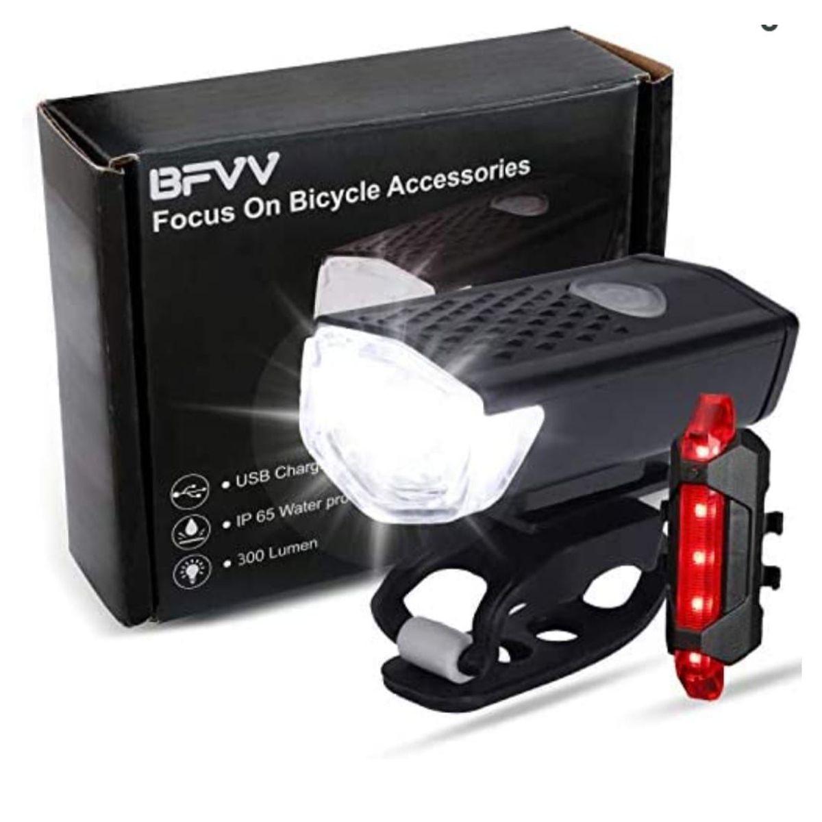 OEM - PACK DE LUCES RECARGABLES PARA BICICLETA 700 LUMENES