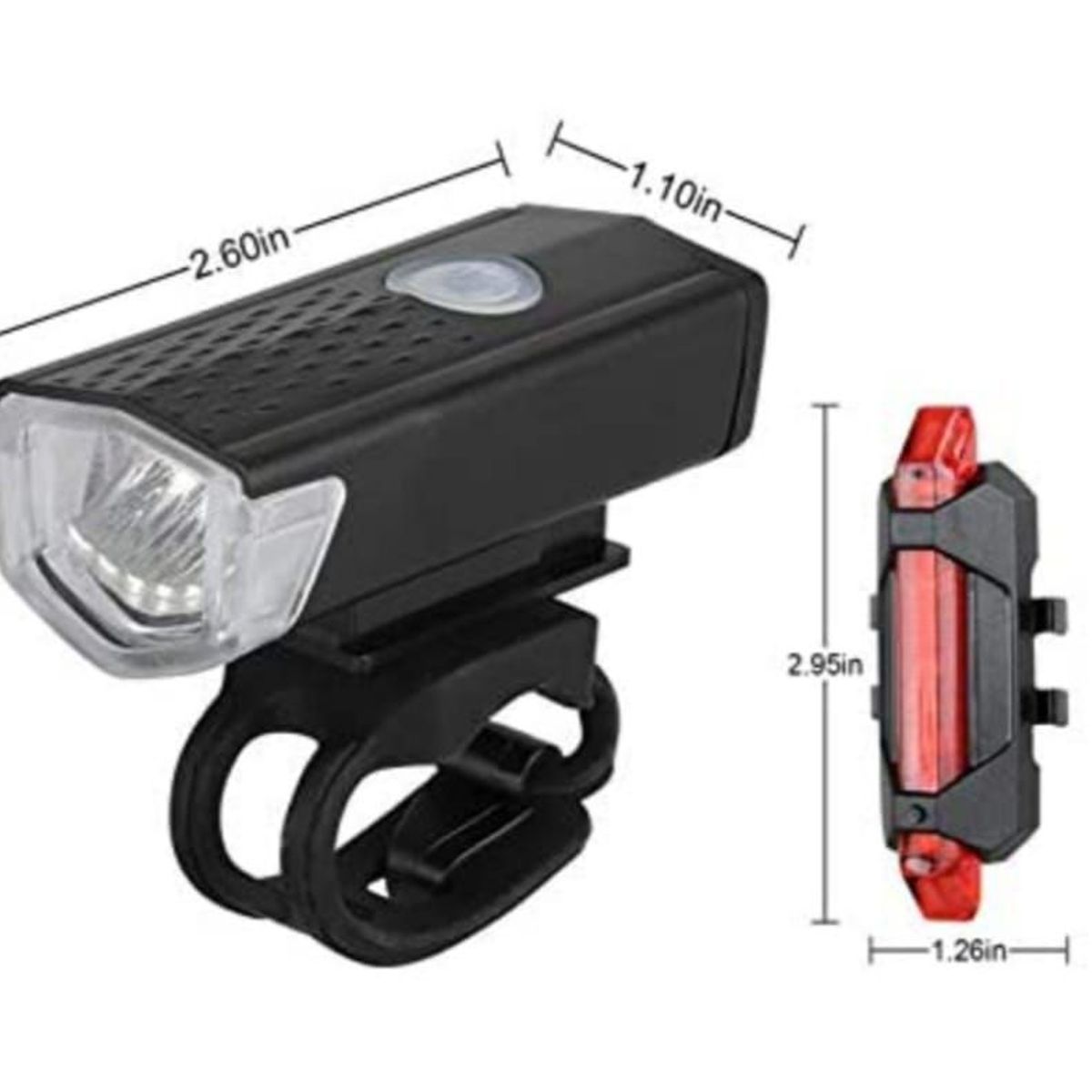OEM - PACK DE LUCES RECARGABLES PARA BICICLETA 700 LUMENES