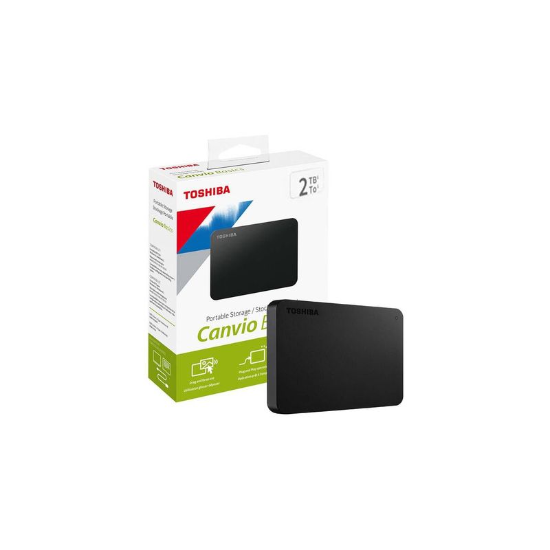 TOSHIBA - DISCO  EXTERNO TOSHIBA  2TB  USB 3.0  CANVIO BASICS
