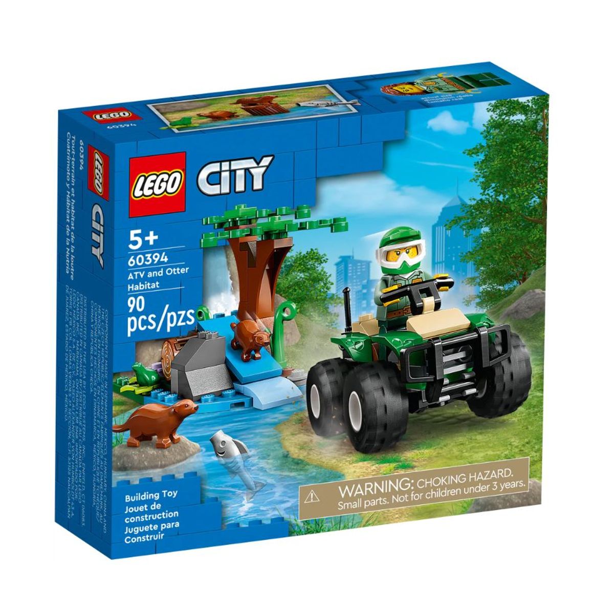 LEGO - LEGO 60394 Quad y Hábitat de la Nutria