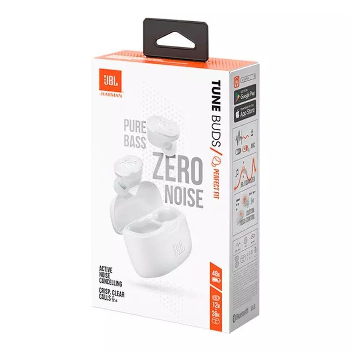 JBL - AUDIFONOS JBL TUNE BUDS - PURE BASS - ZERO NOISE - BLANCO