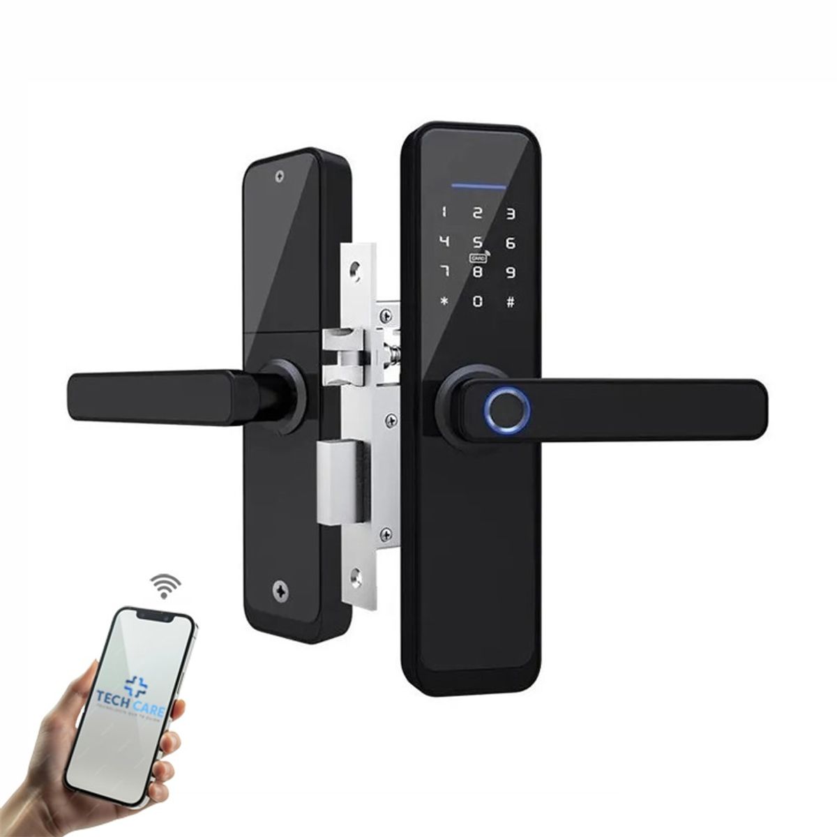 TECH CARE - Cerradura Digital Inteligente 6 modos + Asesoría de Instalación