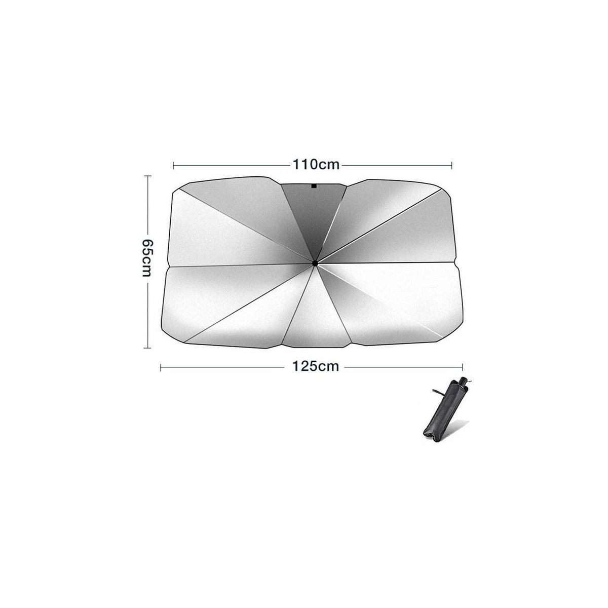 GENERICO - Tapasol Plegable Para Autos Cortina para parabrisas