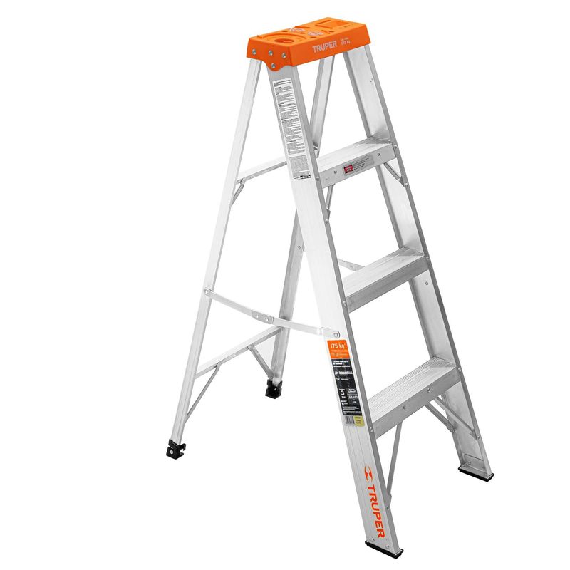TRUPER - Escalera de tijera tipo II 3 peldaños, Truper