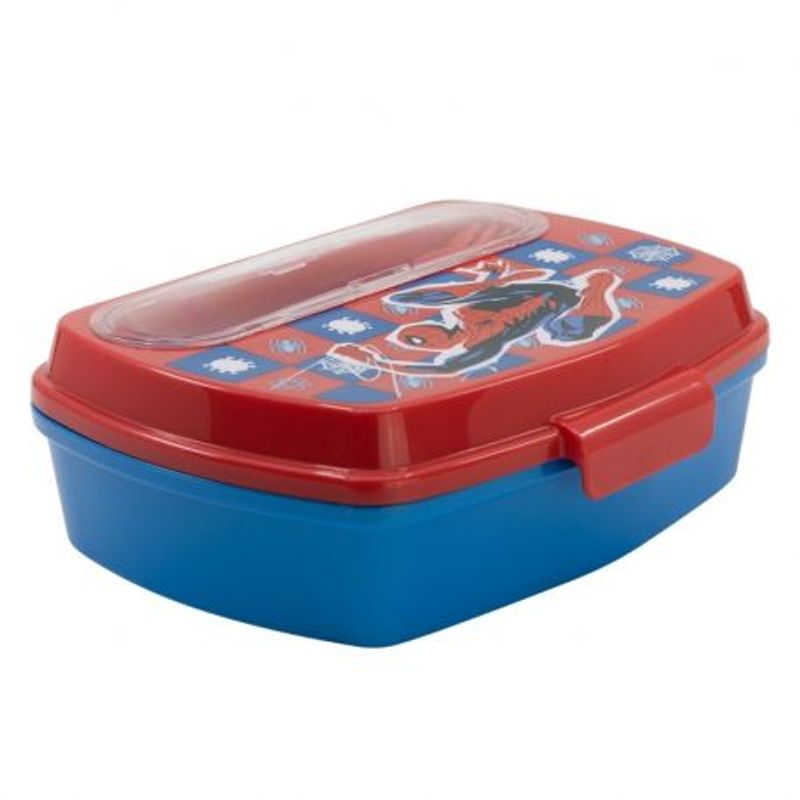 MARVEL - Stor Sandwichera Rectangular con Cubiertos Spider-Man