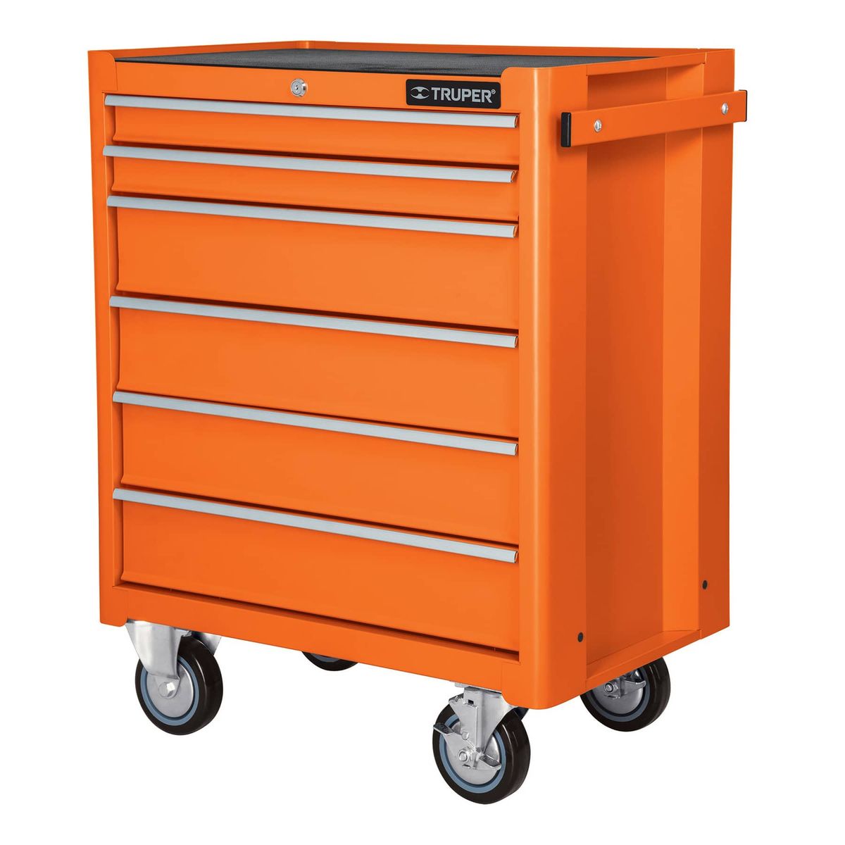 TRUPER - Gabinete metálico móvil, 6 cajones, capacidad 130 kg 12067 Truper