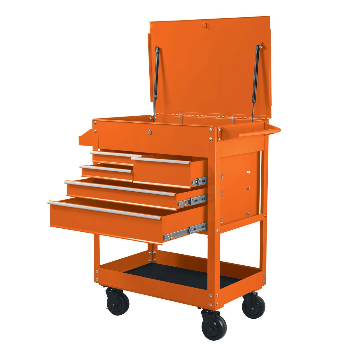 TRUPER - Gabinete metálico móvil, 5 cajones, capacidad 320 kg, 101733 Truper