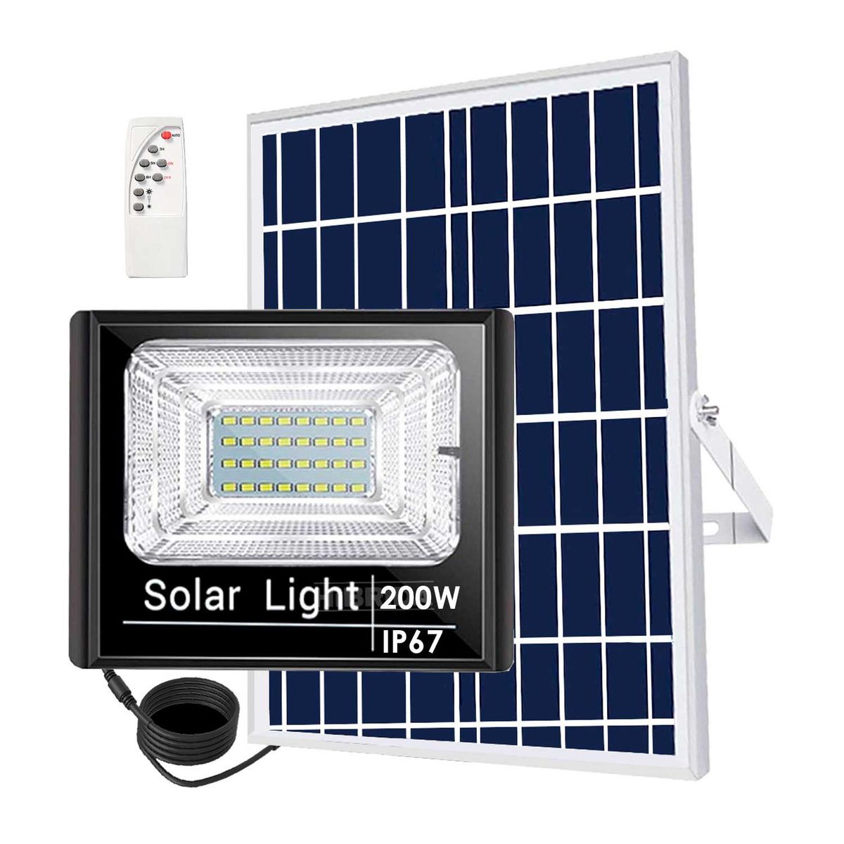 GENERICO - Reflector Solar + Panel Cable 200W Cubull Calidad