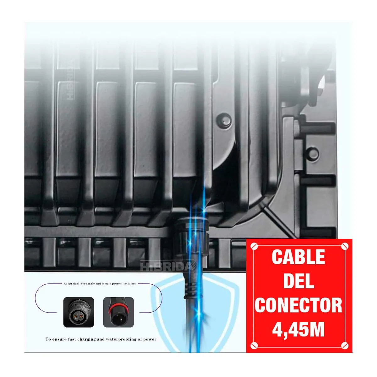 GENERICO - Reflector Solar + Panel Cable 200W Cubull Calidad