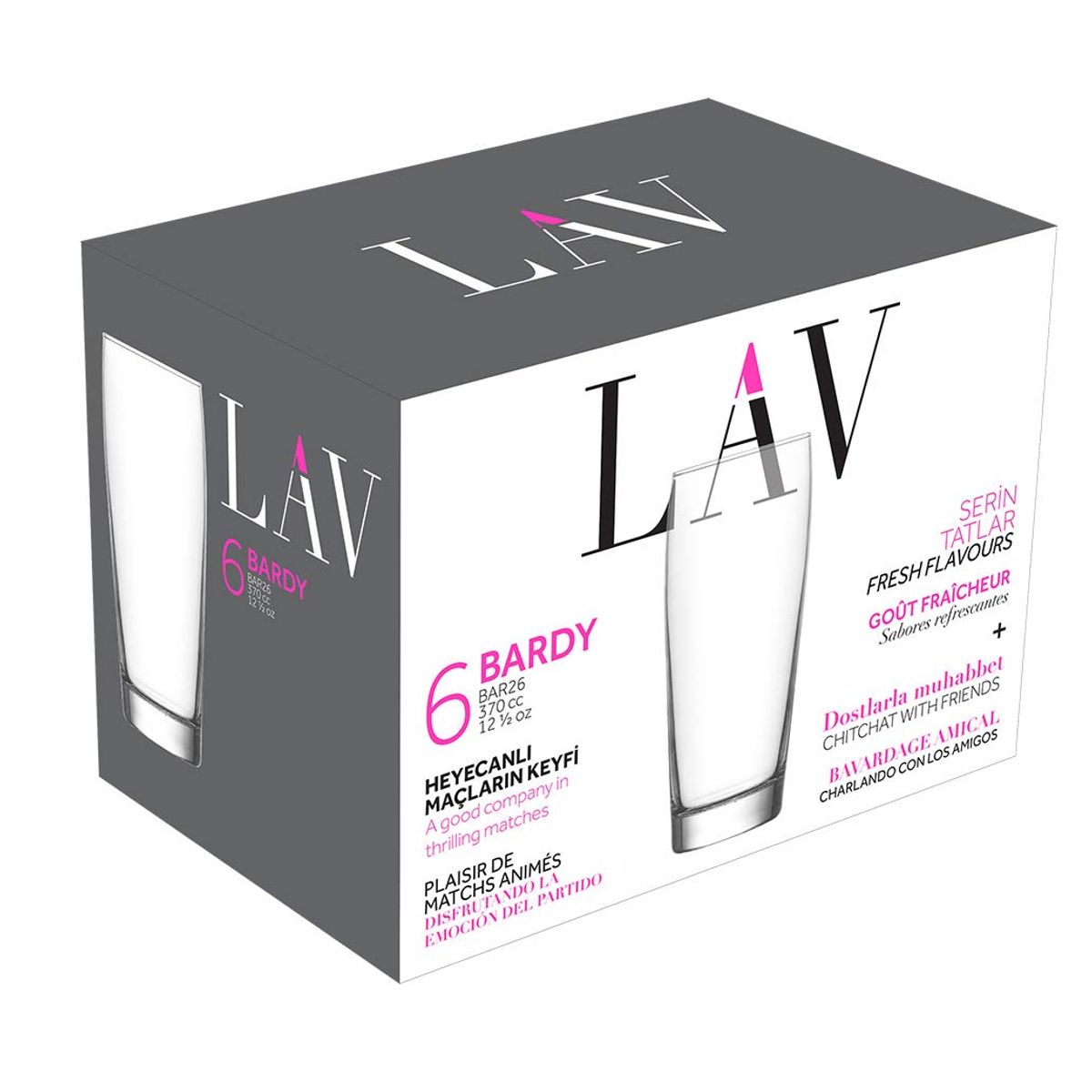 LAV - SET DE VASOS CERVECEROS X 6 PIEZAS TURCO